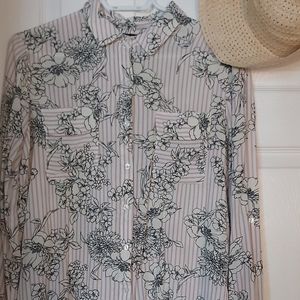 Floral button up shirt